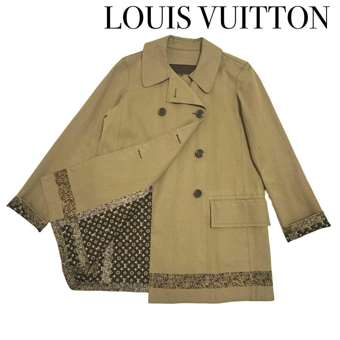 LOUIS VUITTON トレンチコート 上着 アウター ブラウン レディース
