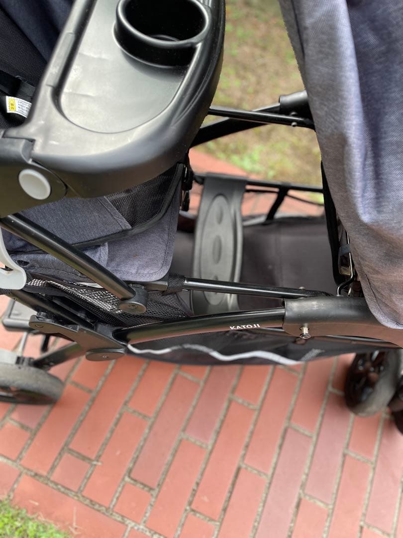 【直接取引限定】カトージ　二人でゴーDX　デニム　二人乗りベビーカー