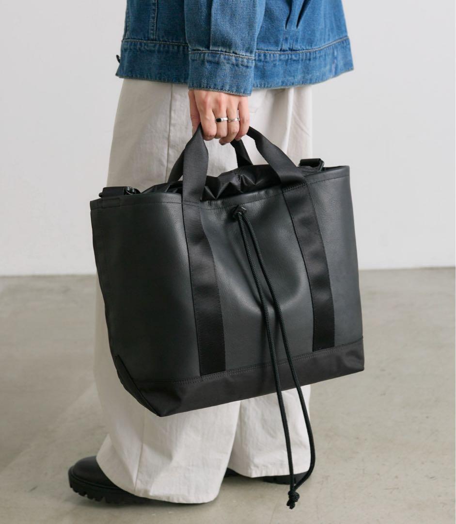 BURLAPOUTFITTER×ear ラージトートバッグ 撥水 A4対応