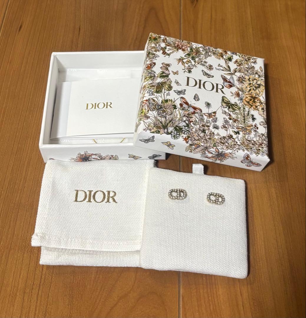 Dior Clair D Lune ピアス　ゴールド