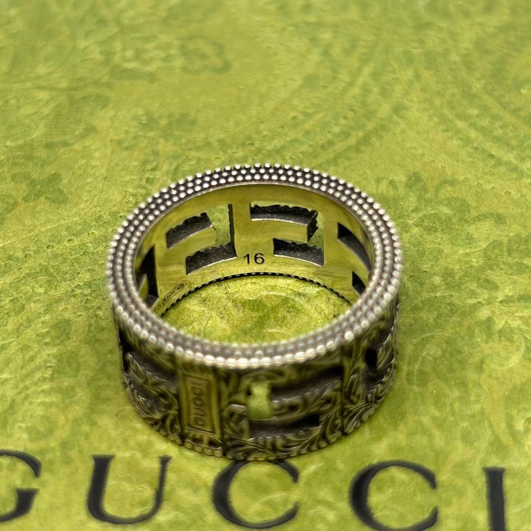 グッチ　GUCCI 指輪　リング　16号　アラベスク