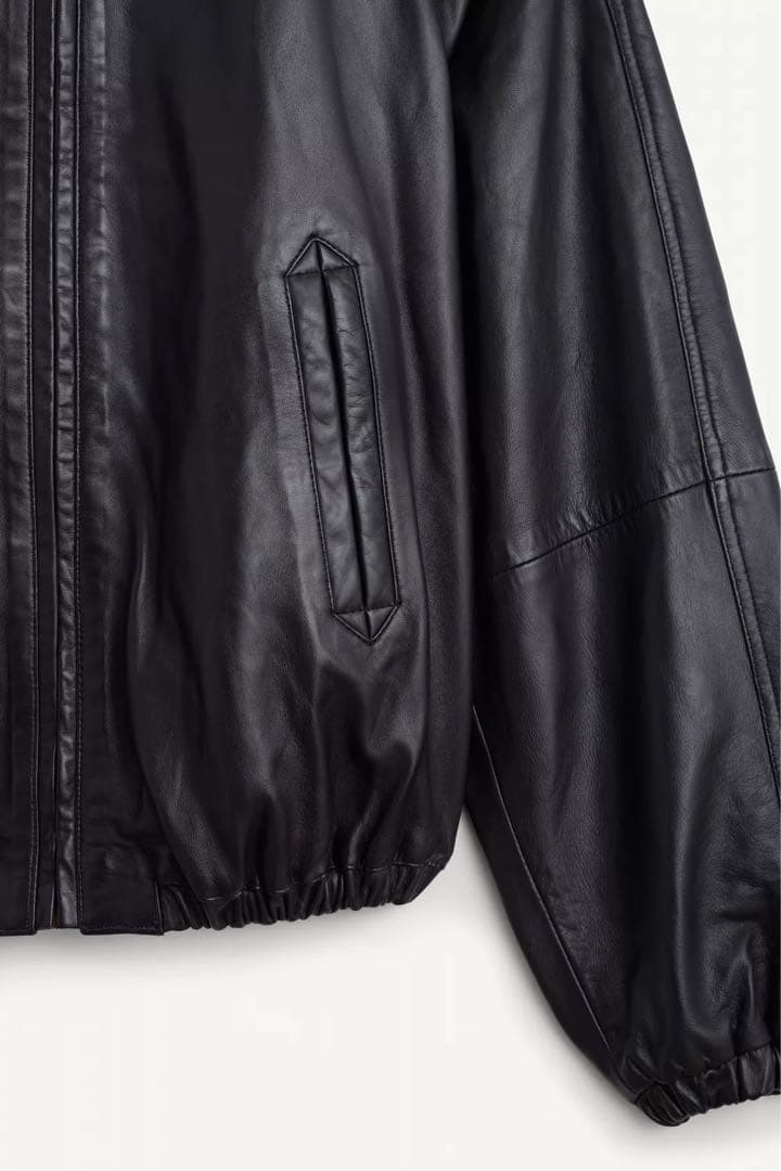 ZARA CCNレザーボンバージャケット　新品　タグ付き　S SRPLS