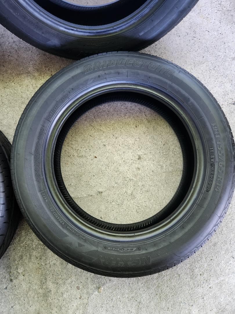 送料込☆2022年製 ブリヂストンタイヤ 155/65R14☆4本セット