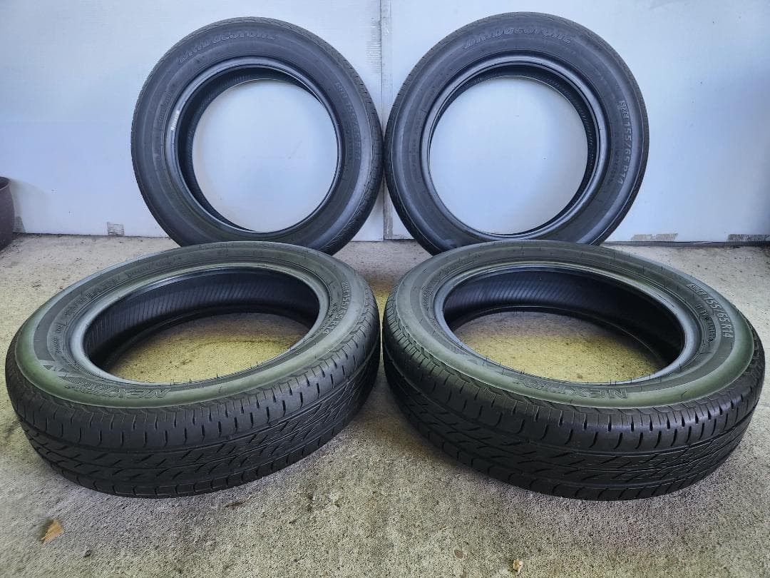 送料込☆2022年製 ブリヂストンタイヤ 155/65R14☆4本セット