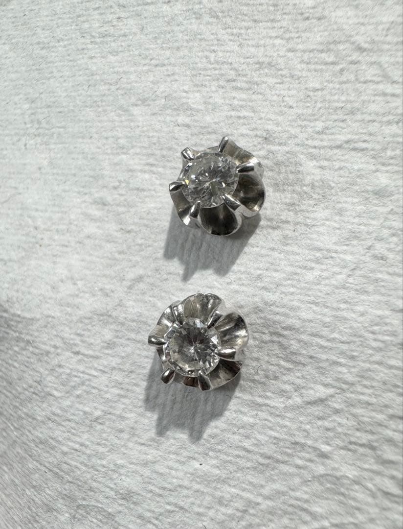 ダイヤモンド プラチナ ピアス ビンテージ品
