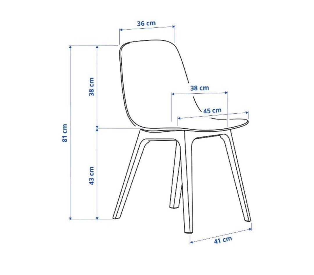 【引取限定】IKEA ODGER イケア　オドゲル　2脚セット