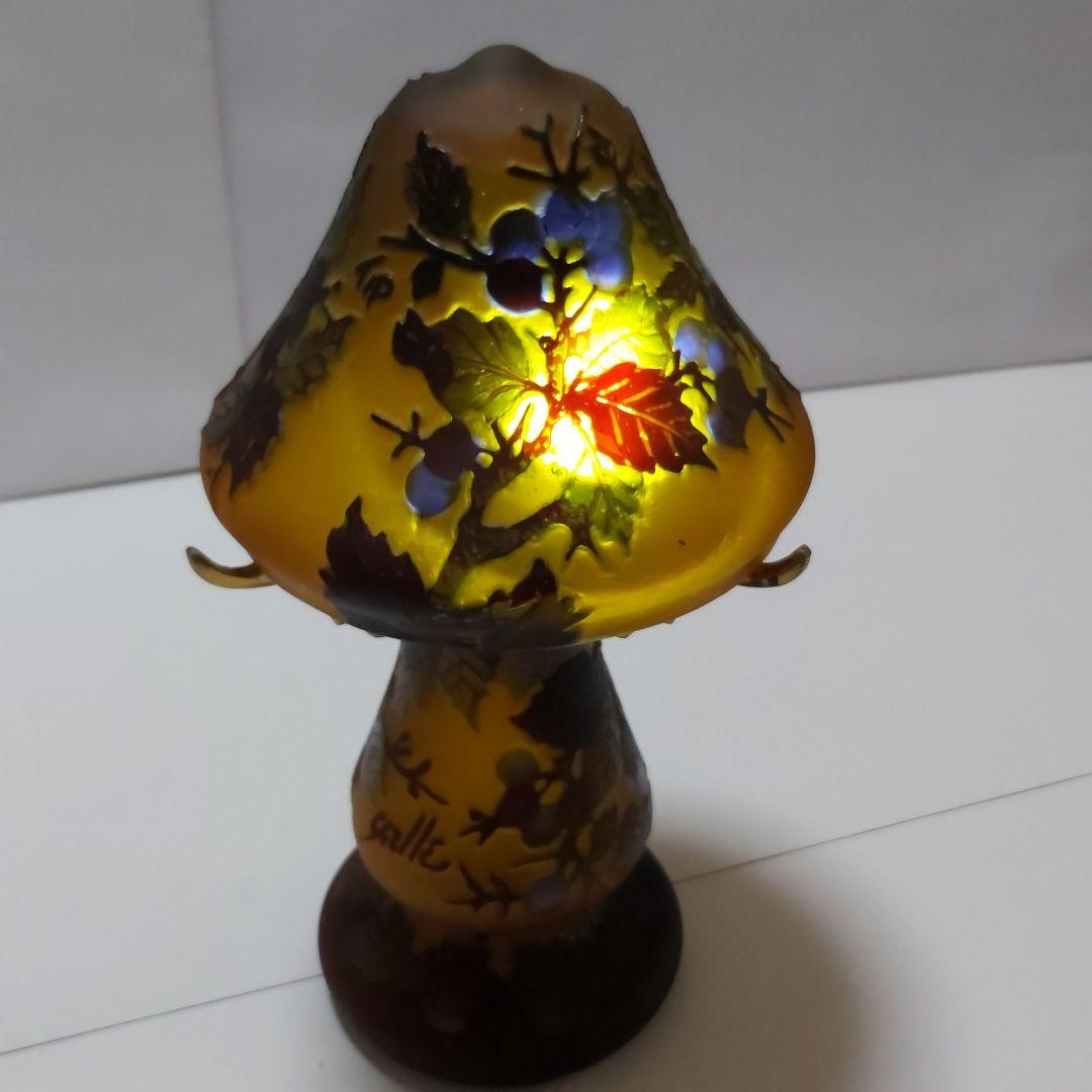 エミール・ガレ 復刻版 ランプ カメオ彫 ルーマニア 鳥 バード 激レア 希少