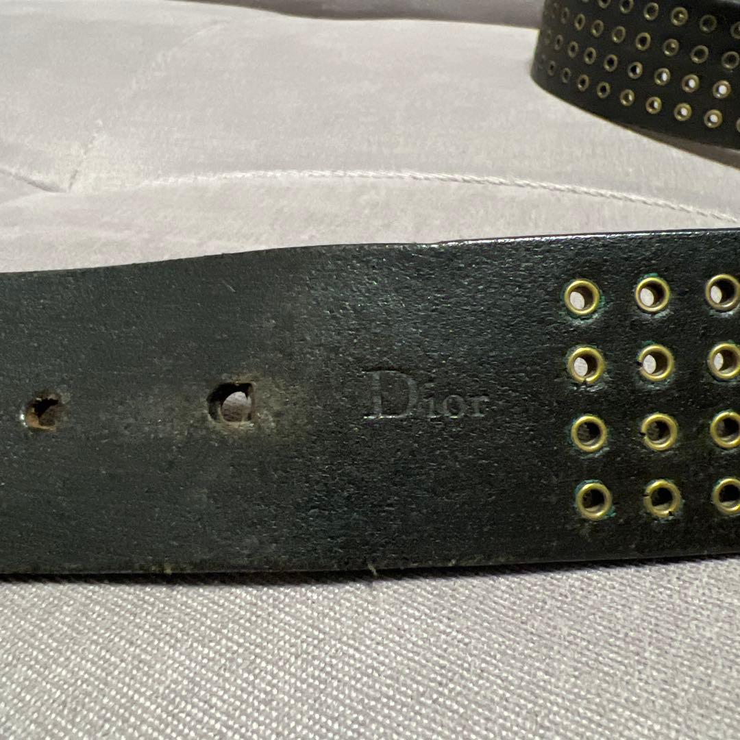Dior Homme Hバックル　希少なスタッズ付き　エディスリマン
