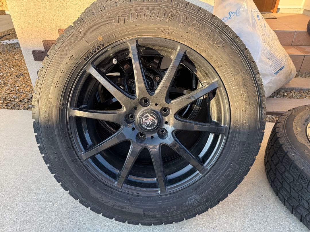 225/60R17 スタッドレスアルミセット 23年製 アイスナビ7 5穴