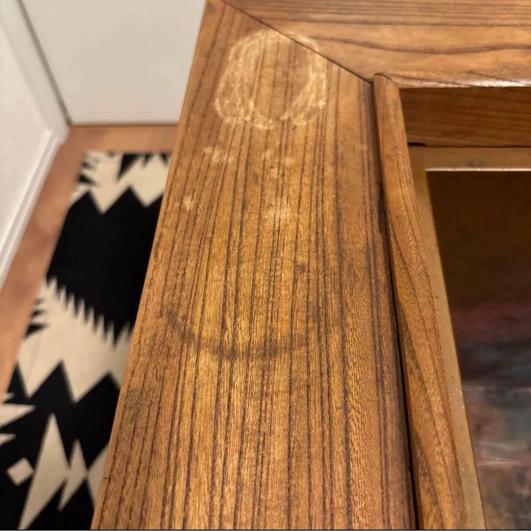 昭和レトロ　関西火鉢　長火鉢 銅製コンロ＆酒燗器　付き 古民家家具 天然木 無垢