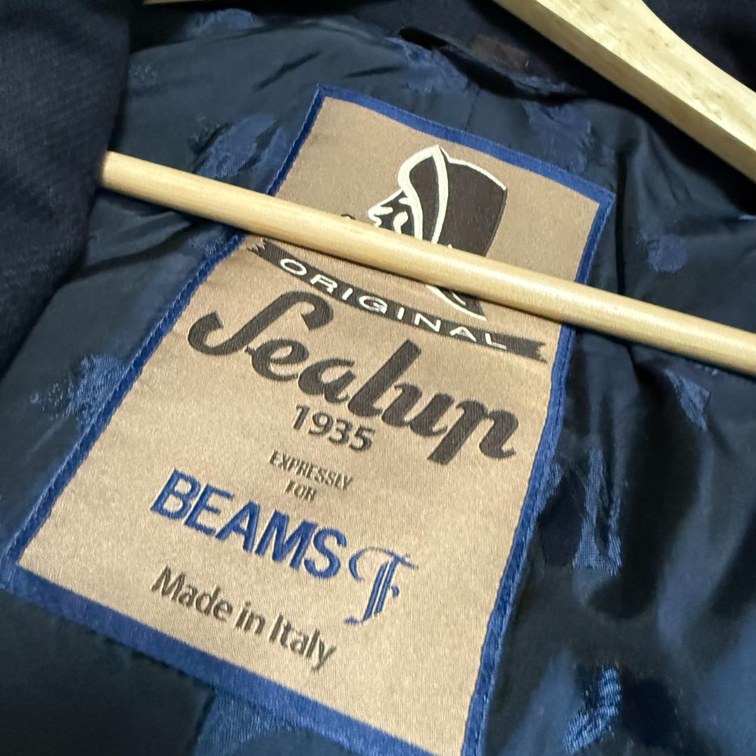 Sealup x BEAMS F 別注 BELLAGIOステンカラーコート 46