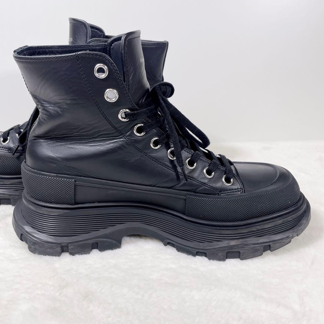 Alexander McQueen スニーカー 厚底 レザー ロゴ 27