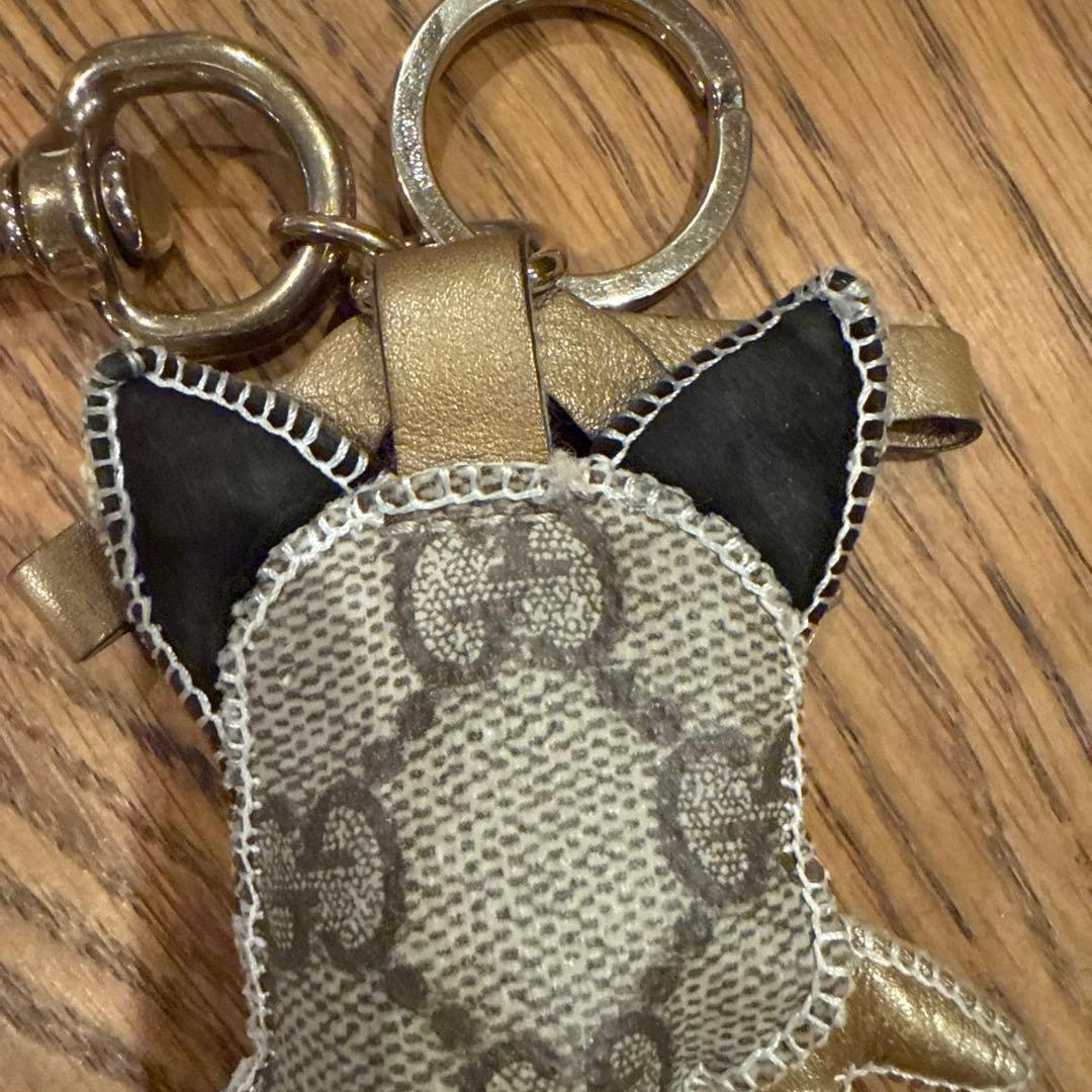 GUCCI グッチ チャーム グッチョリ フレンチブルドッグ GG柄