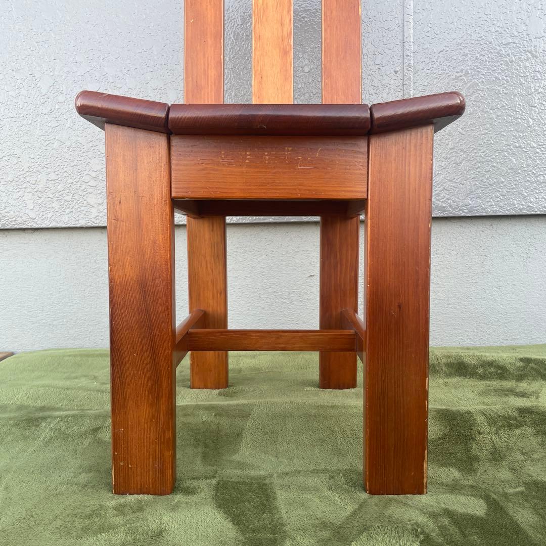 二脚セット　北欧レトロ カナディアン 木製椅子 ダイニングチェア ビンテージ