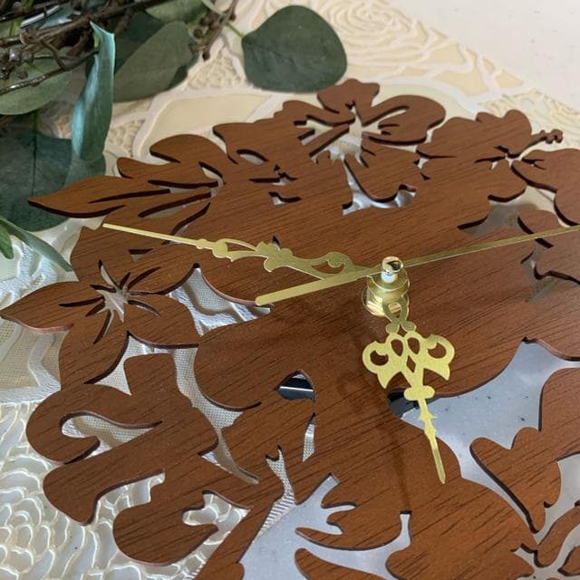 【送料無料】Hawaiian wall clock ウォルナット 壁掛け時計