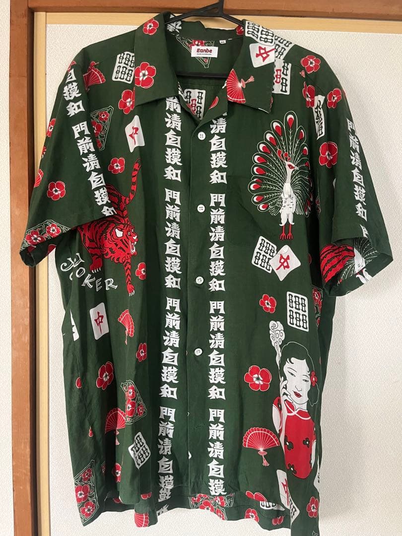 Eanbe XL アロハシャツ 和風デザイン