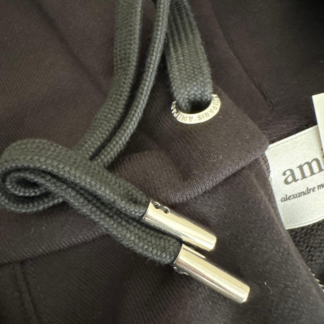 ❤︎Ami Paris❤︎黒 フルジップパーカー 黒 ユニセックスM 新品