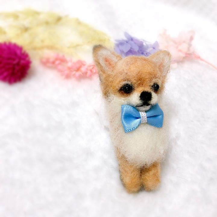 お客様確認用！羊毛フェルト☆ハンドメイド♪チワワブローチ