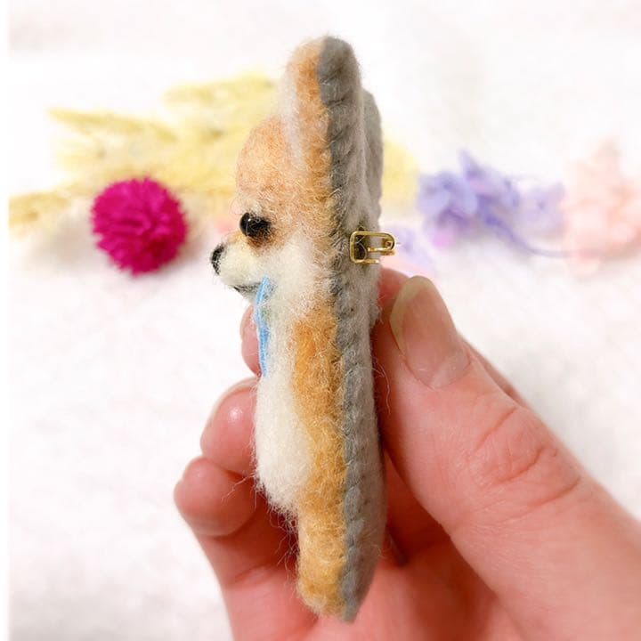 お客様確認用！羊毛フェルト☆ハンドメイド♪チワワブローチ