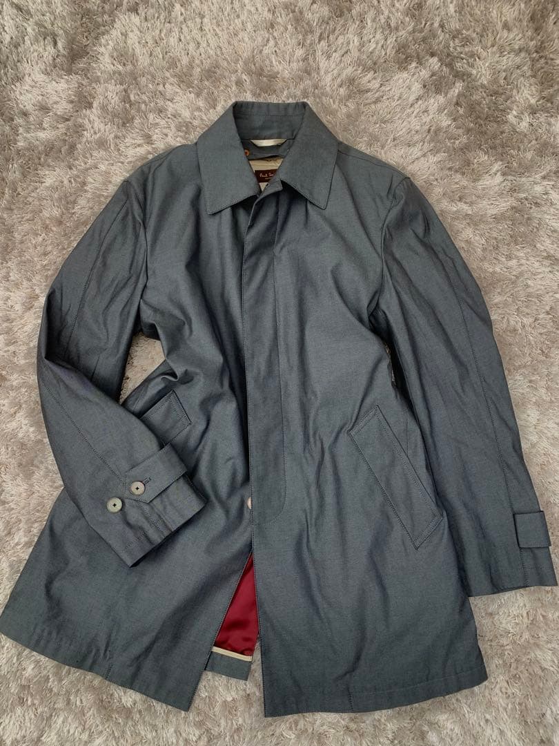 ポールスミスコレクション　ステンカラーコート　ライナー付き　水玉　XLサイズ