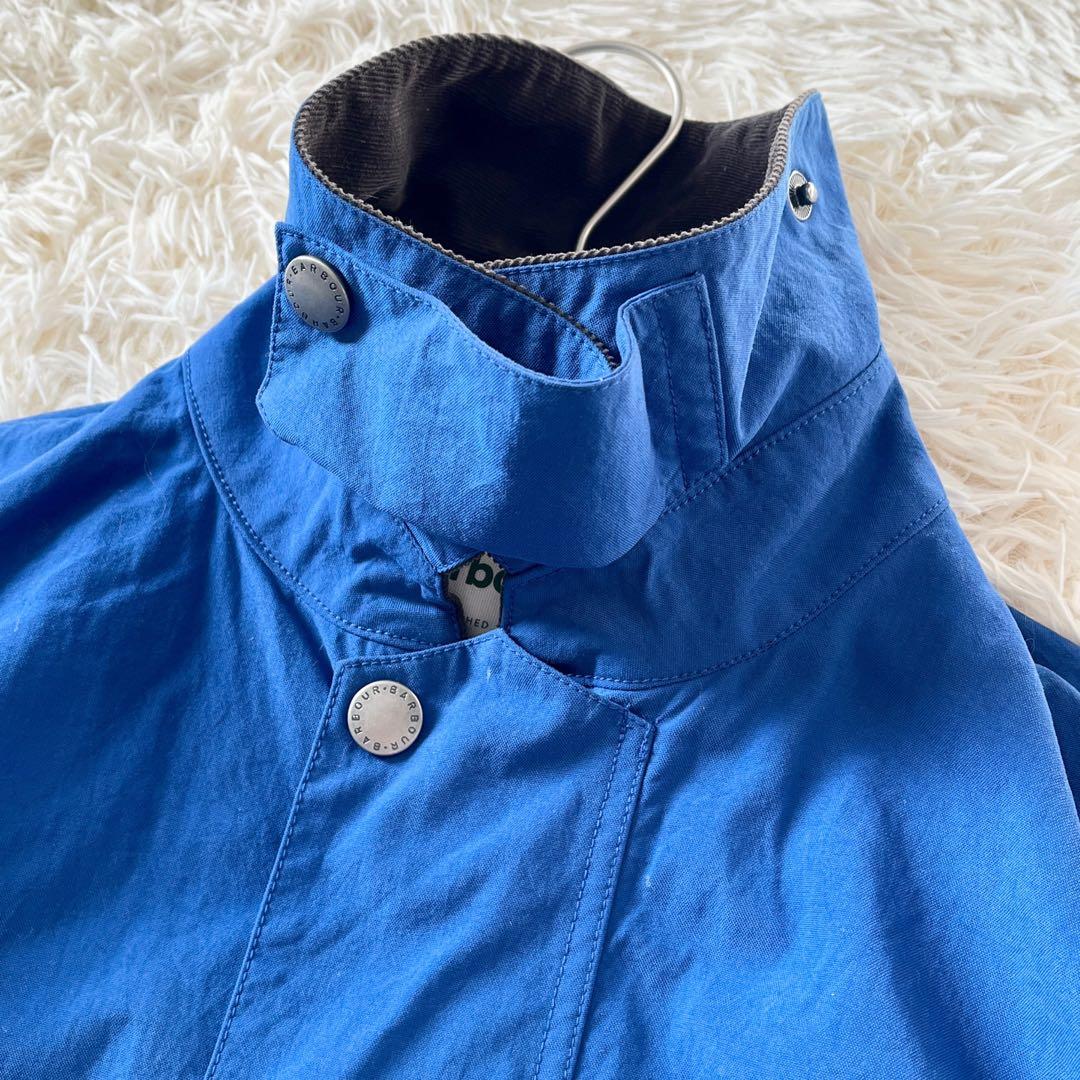 Barbour バブアー BORDER ステンカラーコート M ブルー 青