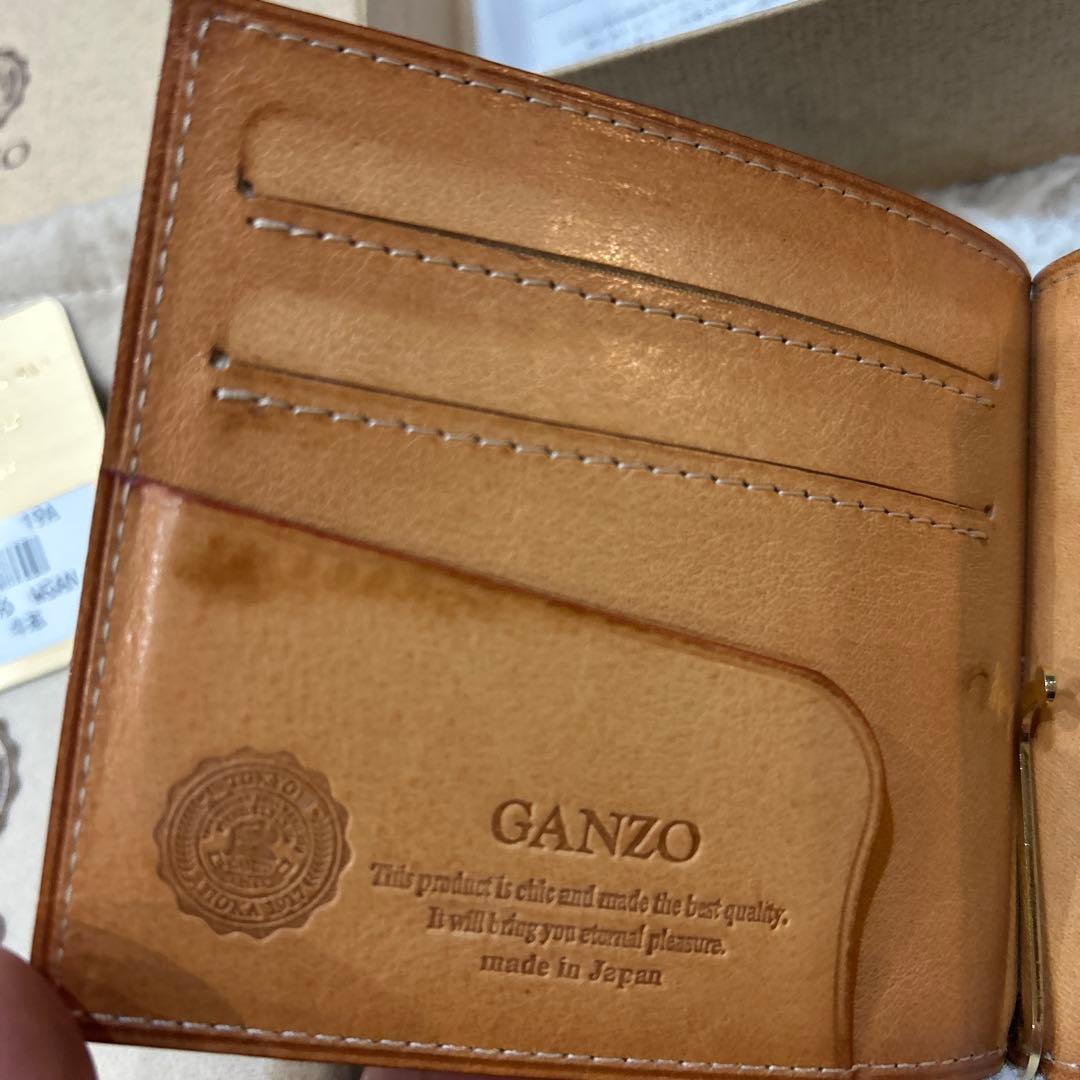 GANZO マネークリップ　ネイビー