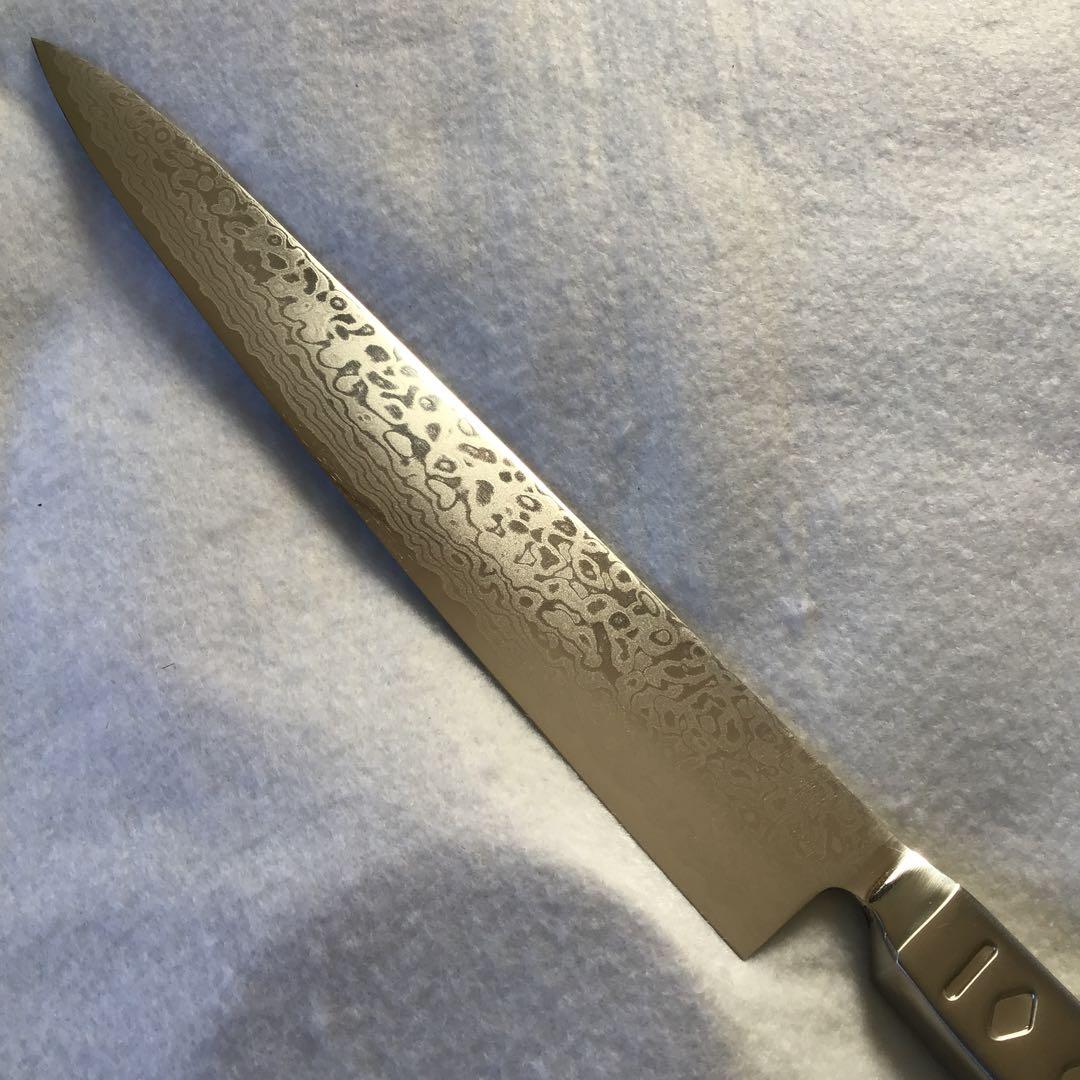 八重桜・業務用スジ引8寸・ZA18ダマスカス鋼