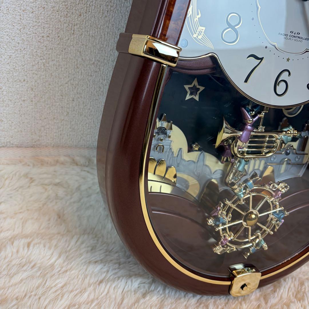 CITIZEN パルミューズロンド 電波メロディからくり時計 リズム時計
