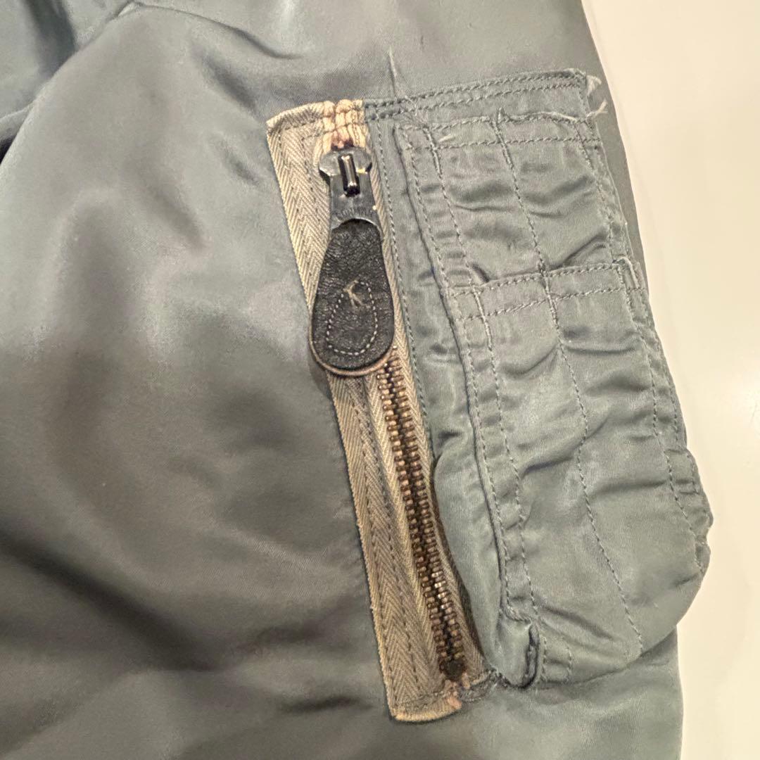 50s MA 1 黒タグ DOBBS INDUSTRIES アルファ　米軍　実物
