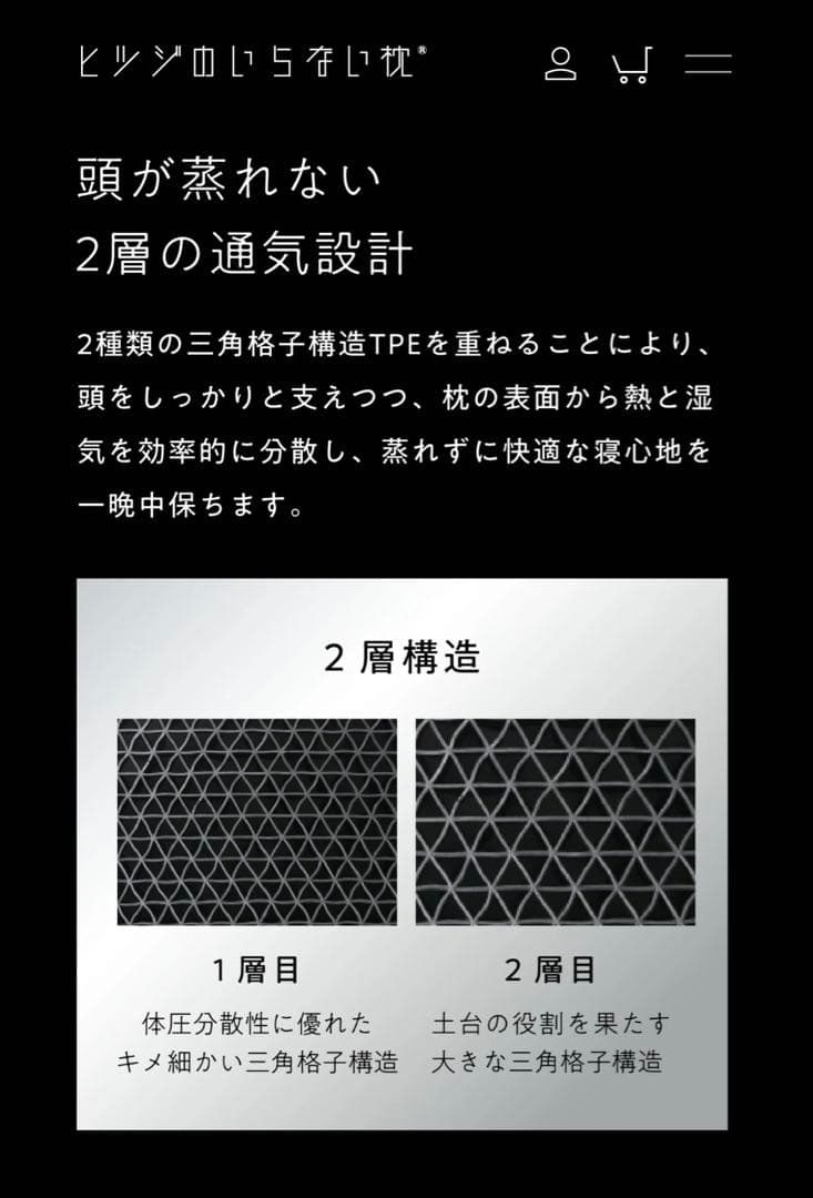 【新品未開封】ヒツジのいらない枕-極柔- ブラックレーベル枕カバー付き