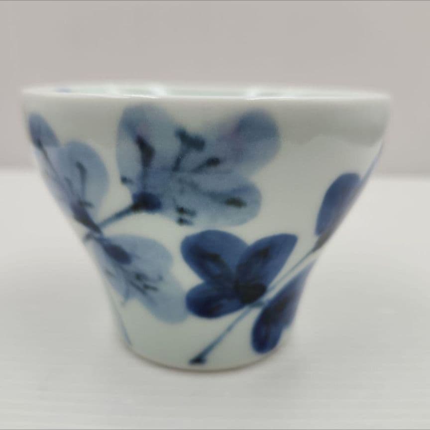 波佐見焼　陶房　青　反湯呑　新仙茶　フリーカップ　5柄揃　新品未使用