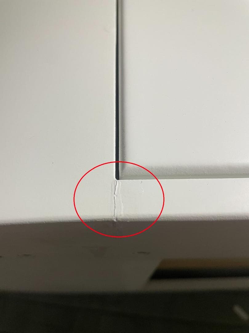 ホワイト ドレッサー 金属脚訳あり品　写真をご確認J201-100-①デスクのみ