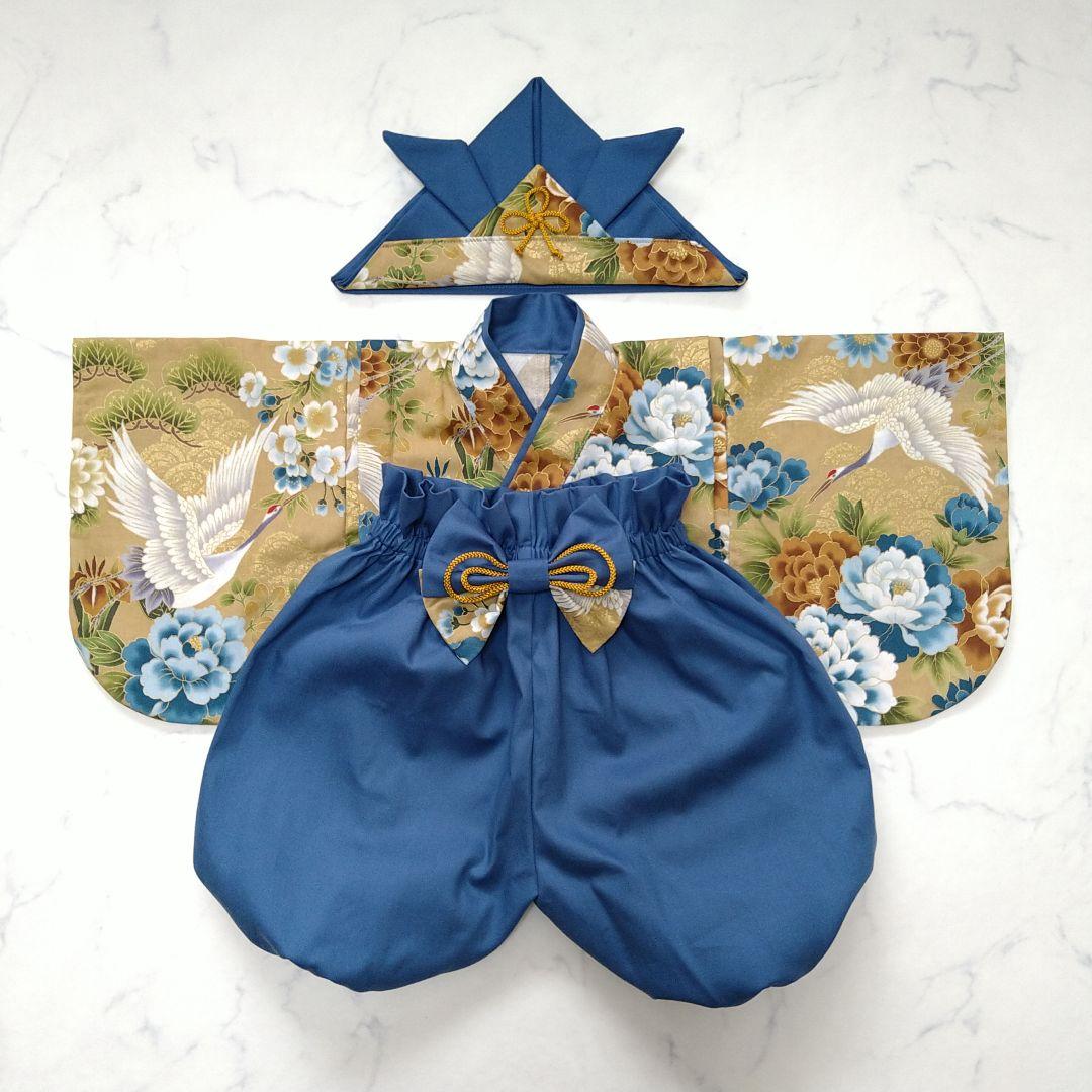 ベビー袴　ハンドメイド　お食い初め　百日祝い