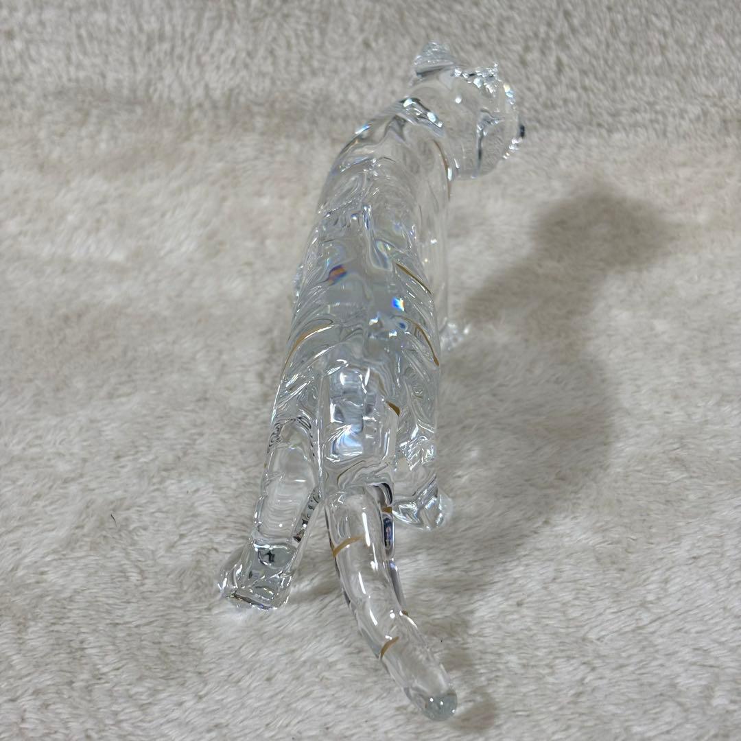 【美品】Baccarat バカラ 置物 インテリア タイガー 虎