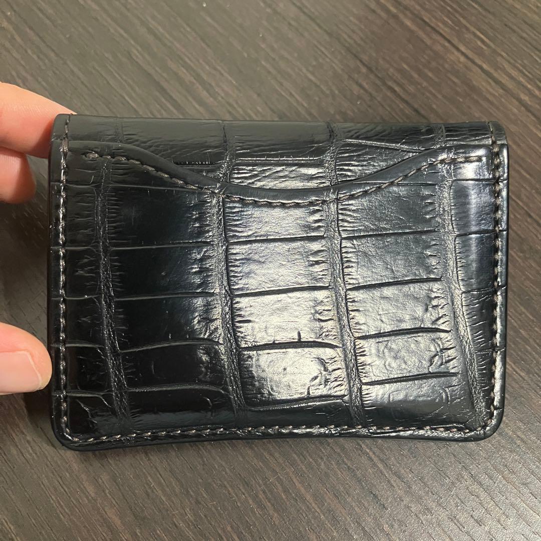 美品 WILDSWANS tongue タング 黒 クロコダイル