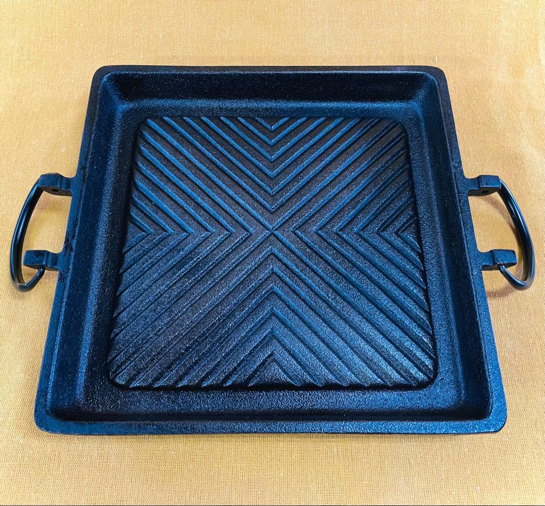 この冬 本物の 南部鉄器 で肉を焼こう‼️グリルパン④ 重量級 焼肉 鉄鍋 鉄分