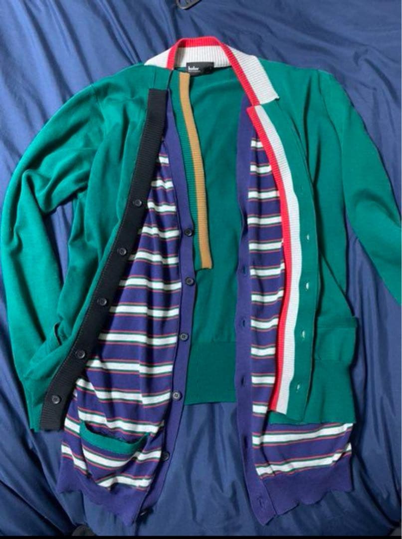 や*ま様 kolor 20ss ドッキングカーディガン