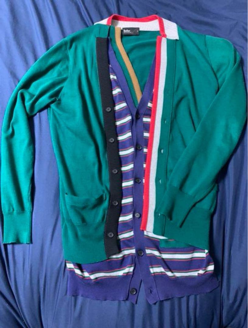 や*ま様 kolor 20ss ドッキングカーディガン