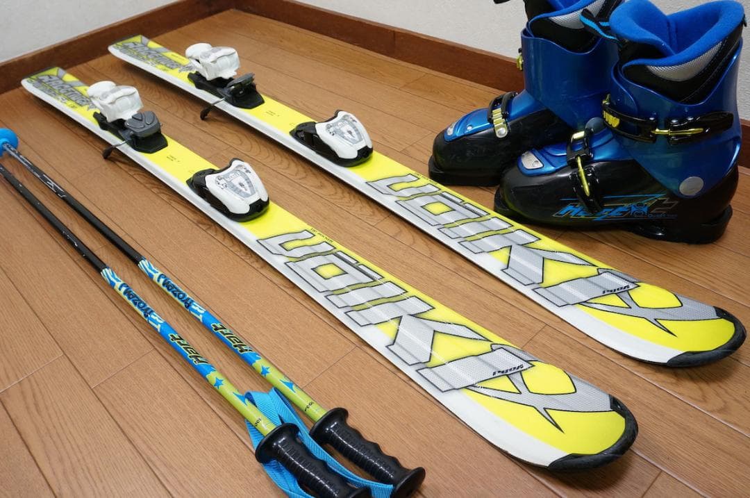 メンテ済 130cm 靴23cm VOLKL スキーセット