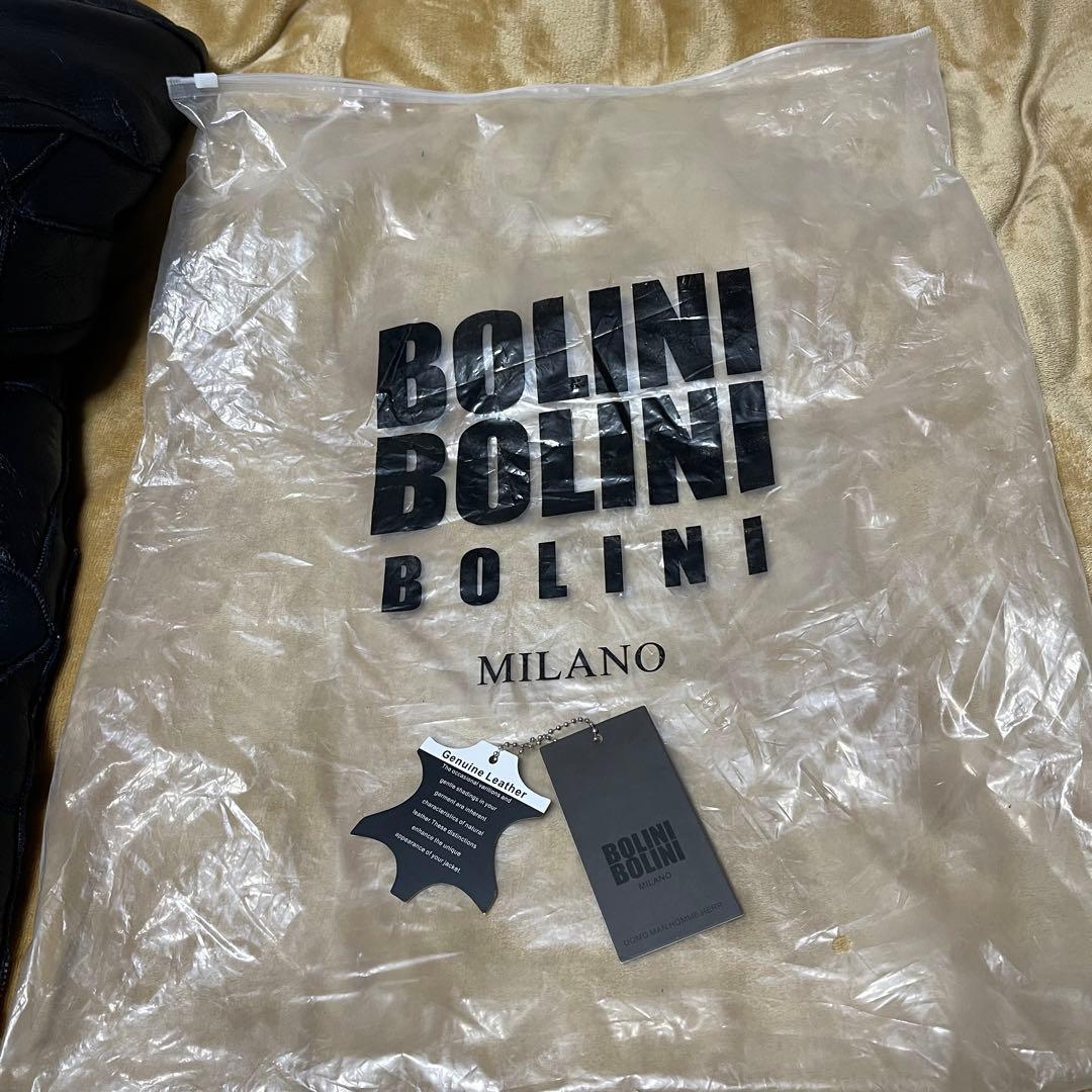 【美品希少】BOLINI パッチワーク リアルムートン ジャケット 48 L相当