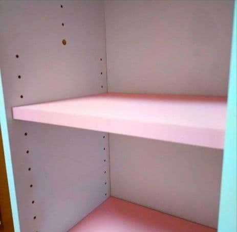 姫系　木製　送料込み　シェルフ　リボン　完成品　ピンク　本棚　子供部屋　かわいい