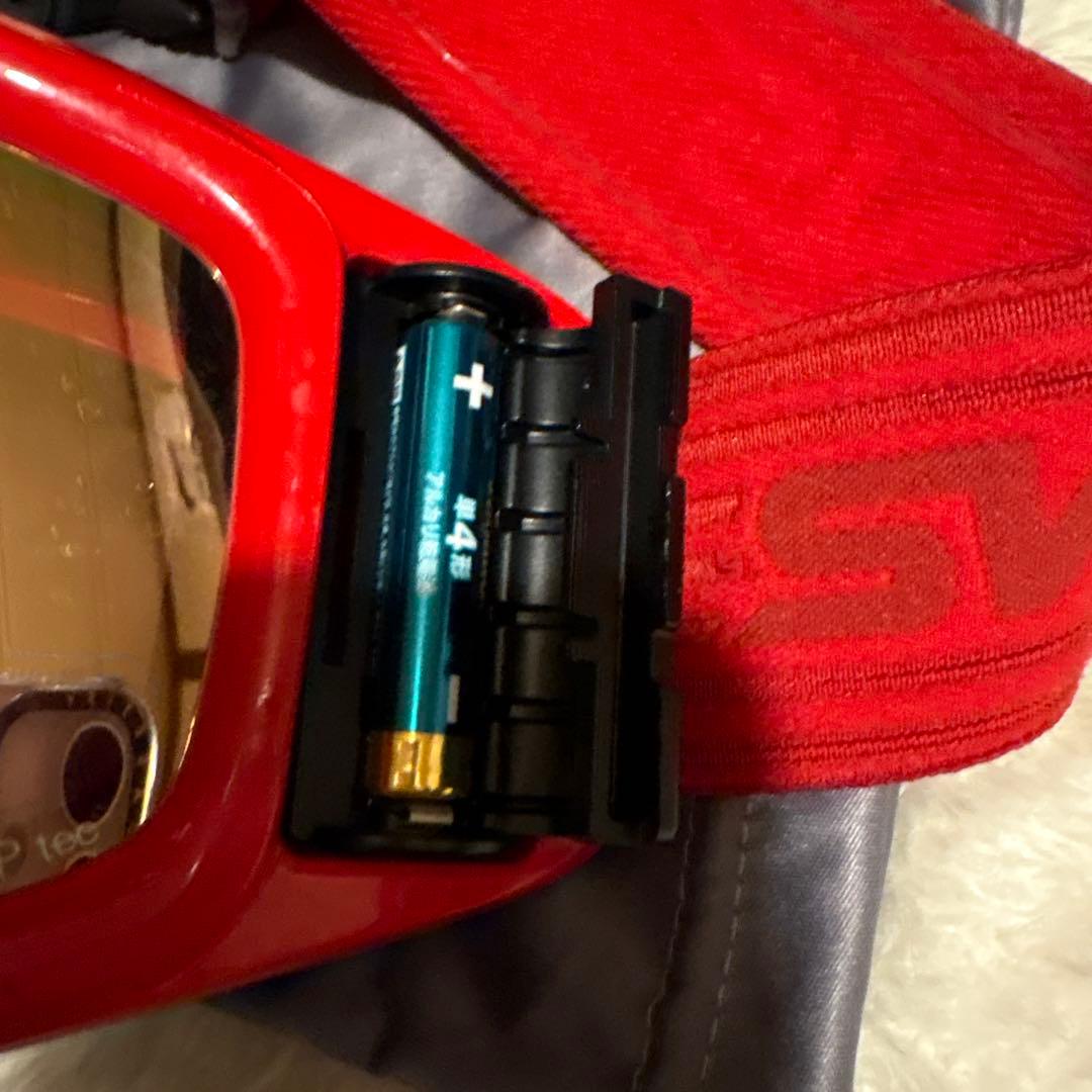 SWANS WTR SENSOR 電動ファン付ゴーグル レッド
