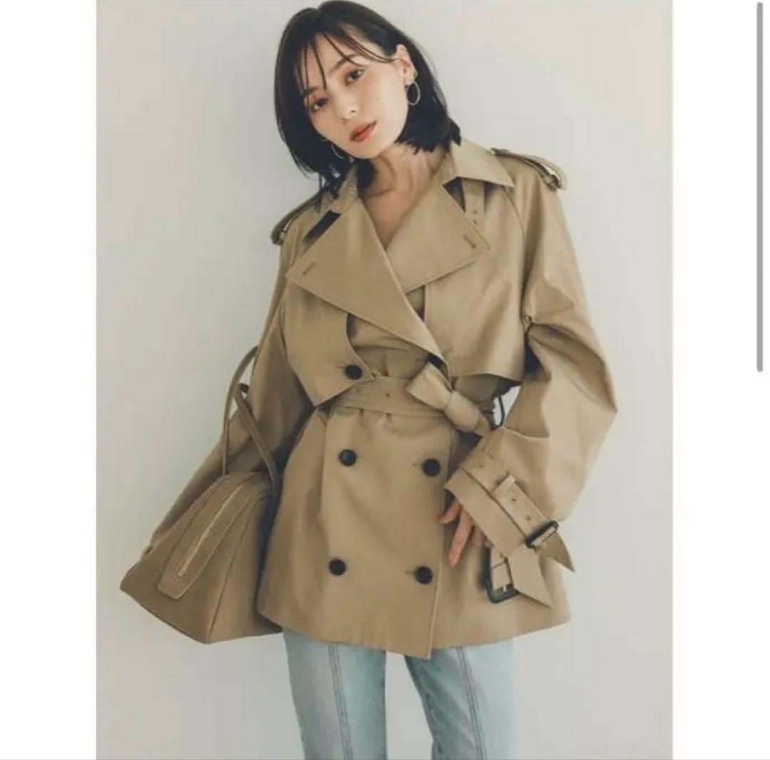 anuans ハーフオーバートレンチコート 限定品