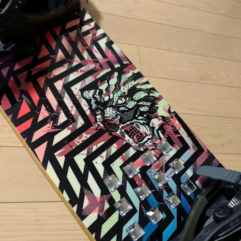 サロモン スノーボード バインディング 2点セット 144cm デッキパット付き
