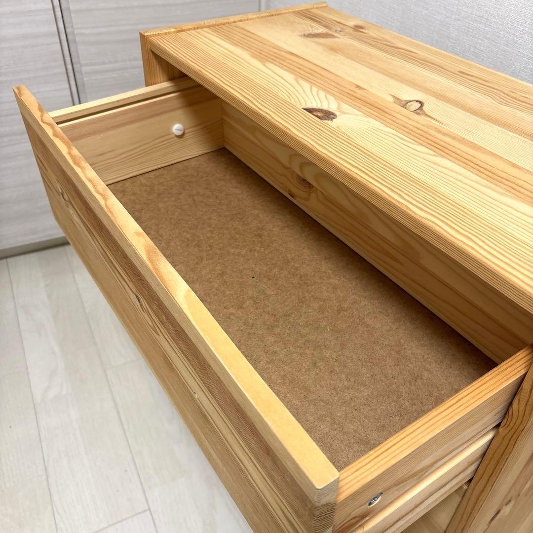 IKEA チェスト　パイン材　3段チェスト