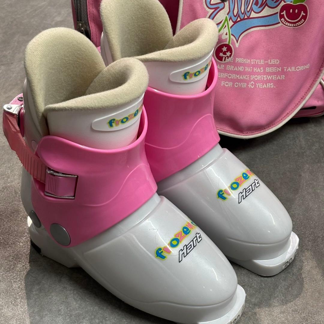 Hart ジュニアスキー 110cm 女の子 ブーツ ストック ハート 札幌