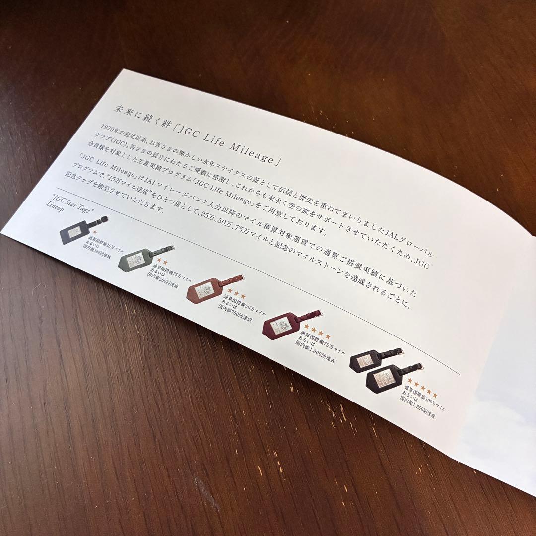 【新品・未使用品】JAL グローバルクラブ　亀タグ　四つ星 ネームタグ　赤