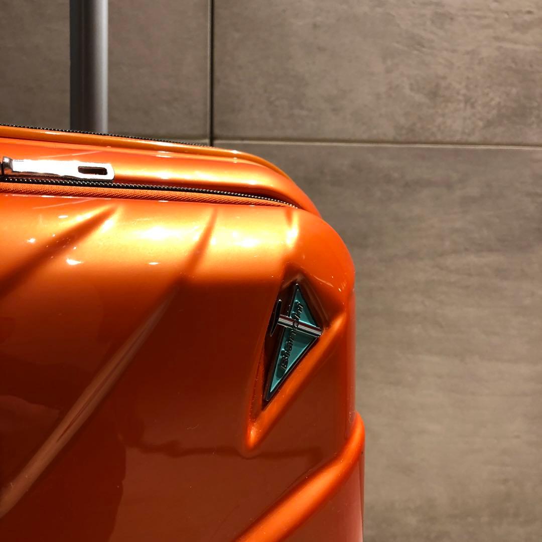 sssttt33A.L.Iフロントオープン機内持ち込みスーツケースオレンジ