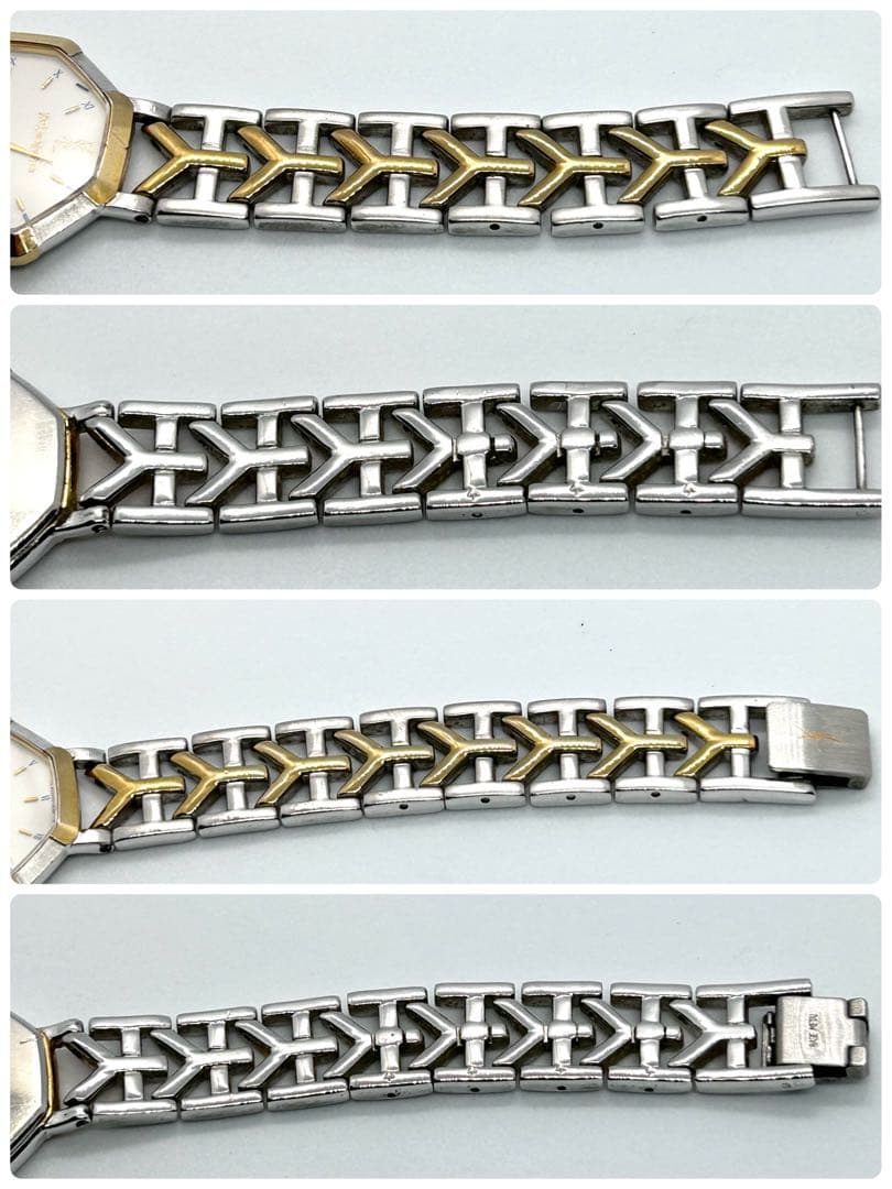 【新品電池/稼働品】イヴ・サンローラン 4620-E62135 コンビ クオーツ