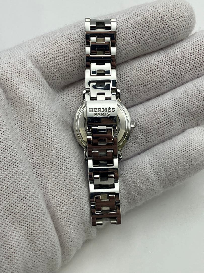 【極美品】エルメス クリッパー ナクレ CL4.230 12Pダイヤ 不動品Y